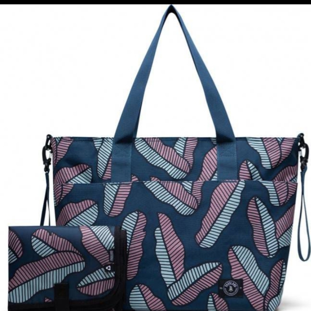 Stylish Blue and Pink Tote Bag